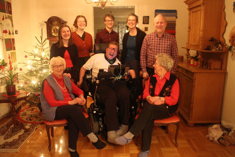 Julfirande 2019 hos Lars-Görans mamma tillsammans med John-Eriks familj samt  Ingrid.